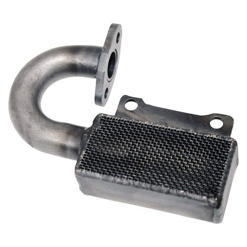 Moroso Oil Pump Pick Up 24819 w/ 3/4" Tube Flange Mount, Fits Small Block Chevy Engines using Big Block oil pumps, Use w/Moroso 7" Deep Oil Pans