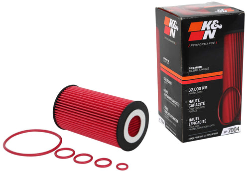 K&N Oil Filter Premium: 20,000 Mile Engine Protection, High Capacity : Compatible with Select MERCEDES BENZ/CHRYSLER/DODGE/FREIGHTLINER (See Product Description for Select Models), HP-7004