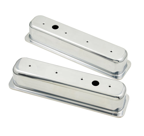 Polished Aluminum Mr. Gasket Tall-Style Valve Covers 6870G