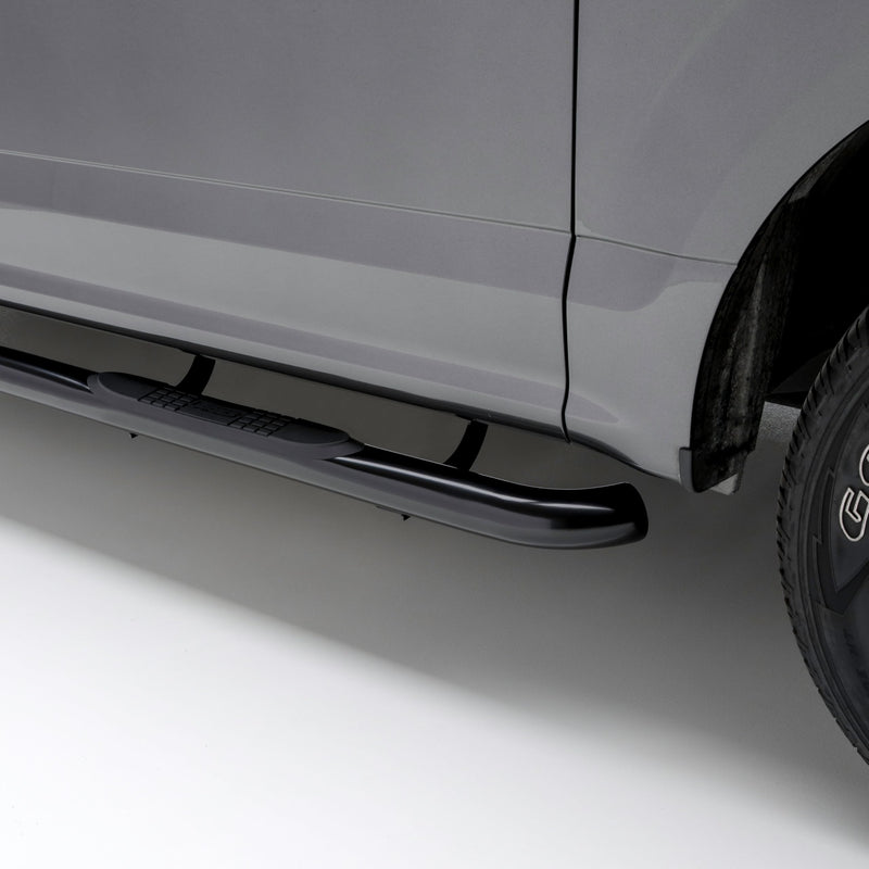 3-Inch Round Black Steel ARIES Nerf Bars, No-Drill, Fits Select Ford Bronco, Large