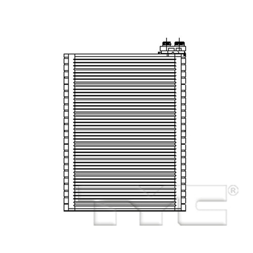 Replacement TYC 97214 Evaporator