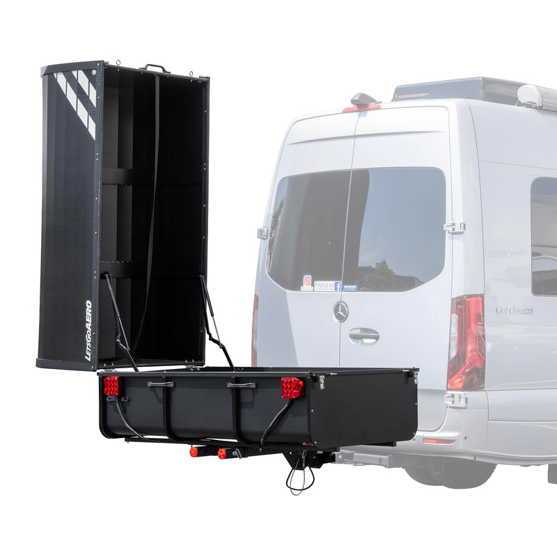 BlackBox PRO Let's Go Aero Enclosed Cargo Carrier | 64 cu. ft. | Slide-Out Platform