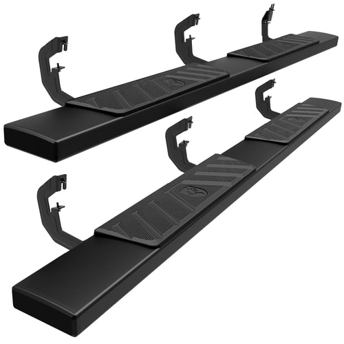 Tyger Auto 6" Running Boards Riser Compatible with 2007-2018 Chevy Silverado GMC Sierra 1500; 2007-2019 2500 3500HD; 2019 LD/Limited | Double Cab | TG-RS6C60028 | Side Step Rails Nerf Bars