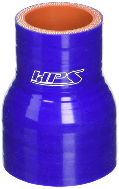 HPS Silicone Hoses HTSR-138-200-BLUE High Temperature 4-ply Reinforced Silicone Reducer Coupler Hose, 100 PSI Maximum Pressure, 3" Length, 1-3/8" > 2" ID, Blue