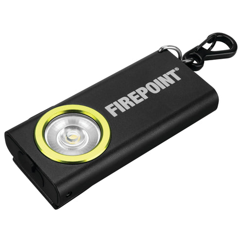 Firepoint Performance Tool W2623 400+ LM Li-Ion Slim Pocket Light, Cree LED, Magnetic Base, Keychain Carabiner, Pocket Clip, Black/Green