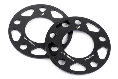 Dinan Wheel Spacers D210-2036 5x120 Bolt Circle - 72.6mm Center Bore - 6mm Thick - Pair