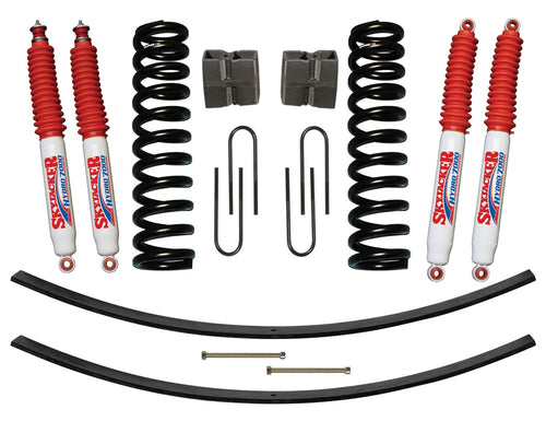 Suspension Lift Kit Skyjacker 179PK-H w/Shock 9 in. Lift Incl. Front Coil Springs Rear Add-A-Leafs Rear U Bolt Kit Rear Block Suspension Lift Kit w/Shock