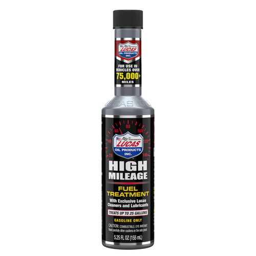 Lucas Oil Fuel Treatment High Mileage, 5.25 oz., 24 Pack