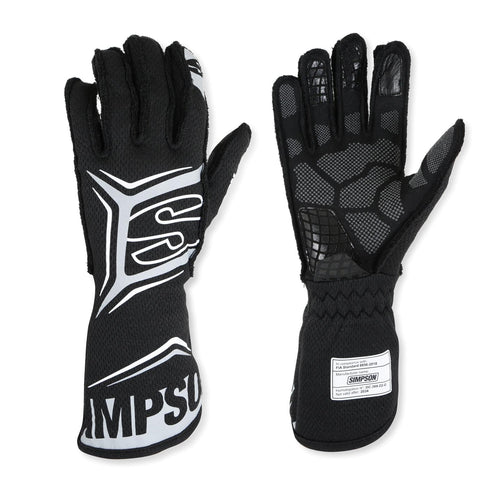Simpson Racing Magnata Gloves Black/Blue Small - Pair