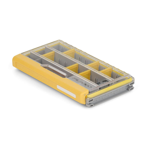 Plano 3500 EDGE Premium Tackle Storage with Rustrictor Rust-Resistant Technology, Gray and Yellow, Waterproof Terminal Tackle Box Organization, Small