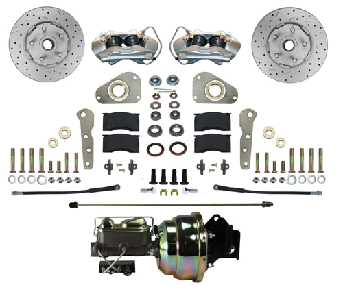 Power LEED BRAKES Front Disc Brake Conversion Ford Full Size 4 Piston Maxgrip Xds