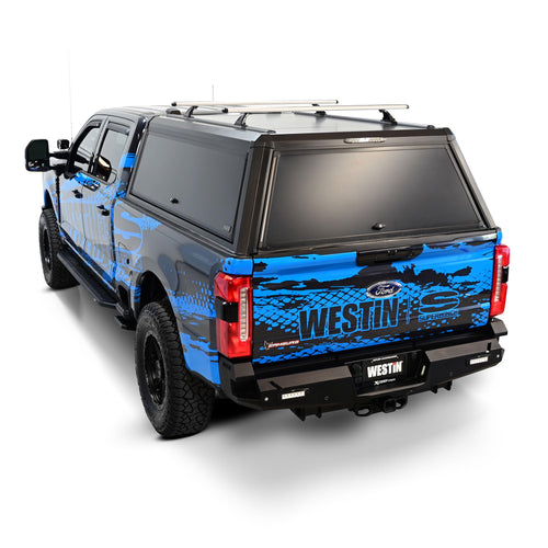 Westin EXP 16-14685 Truck Cap with Solid Front Glass fits 2023-2026 F-250 F-350 Crew Cab 6.8' Bed Matte Black