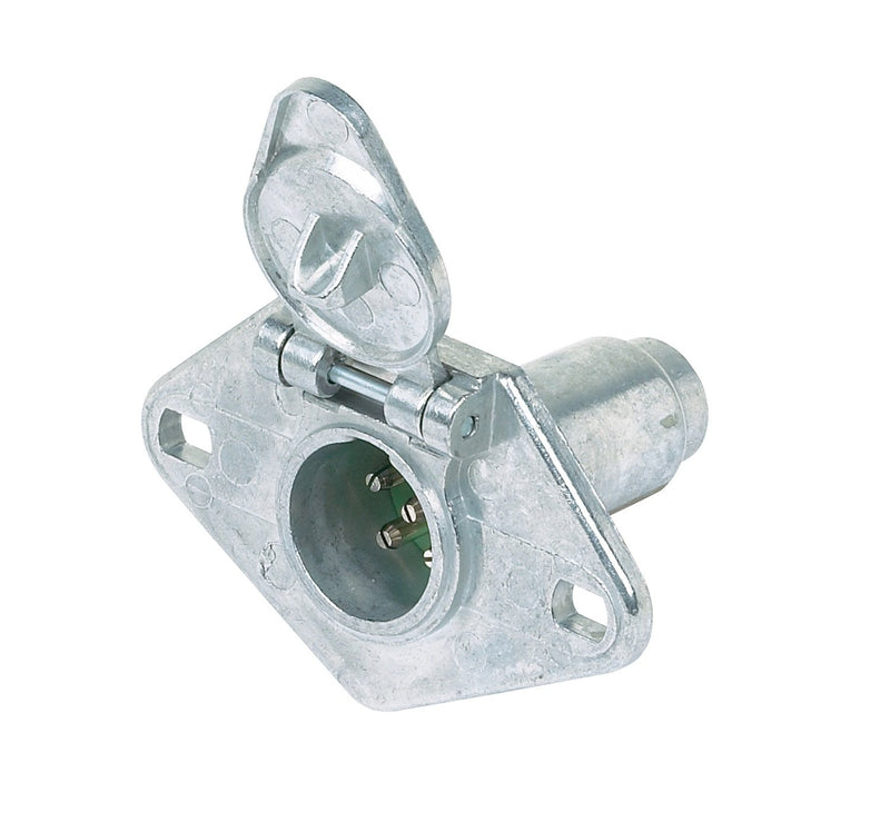 Round Hoppy Car End Connector 6 Pole 6 - 12 V, 8 A