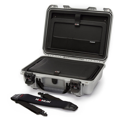 Hard Camera Case Nanuk 923 with Laptop Insert Kit, Silver (923-LK05)