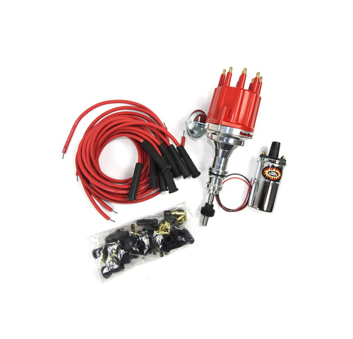 Bundle007 Pertronix Ignition Kit (Includes Ford SBPlay Distributor with Red Male Cap), 1 Pack