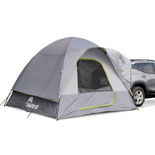 Napier SUV Backroadz Tent | 10' x 10' Vehicle Camping Tent | Fits All CUVs, SUVs, and Minivans | Sleeps 5 | Spacious, Durable, Easy Set-up | Gray/Green | Model 19100