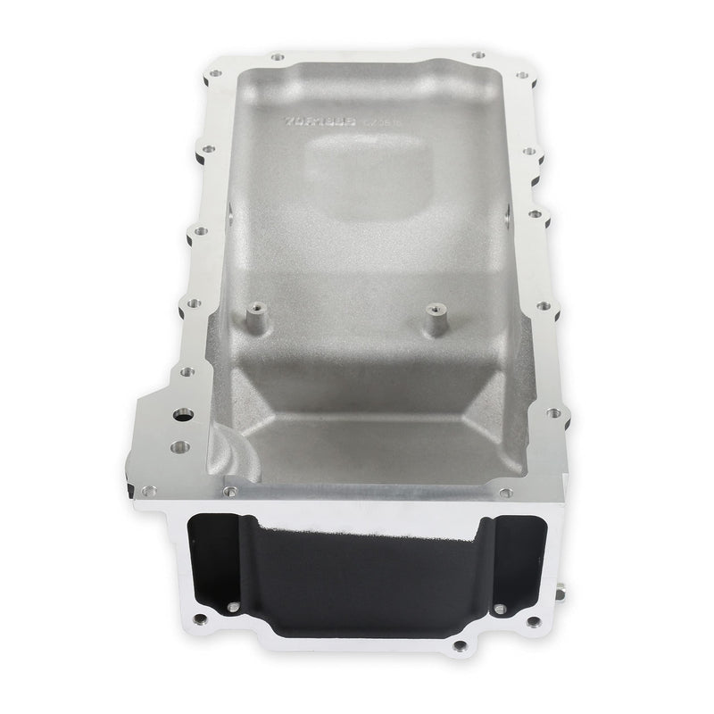 Holley LS Swap Oil Pan 302-3BK Additional Front Clearance Carbon Black Ceramic