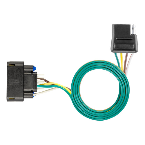 CURT 56538 Custom Vehicle-Side 4-Pin Trailer Wiring Harness, Fits Select Buick Enclave, Chevrolet Traverse (Except Limited), GMC Acadia (New Body Style)