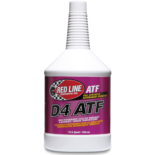 30504 Red Line D4 Synthetic Automatic Transmission Fluid (ATF) - 1 Quart