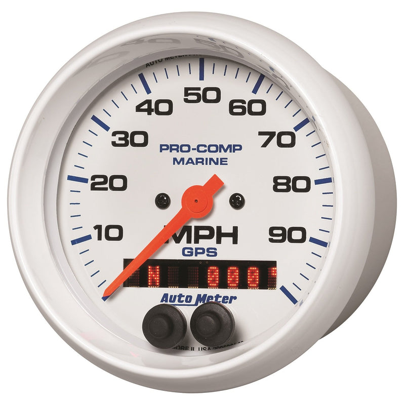 Speedometer Auto Meter 200636 Gauge, 3 3/8", 100Mph, GPS, Marine