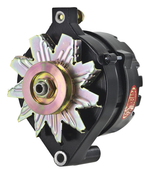 Alt Ford Powermaster 1G Black 75A 1V Pulley Ext Regulated