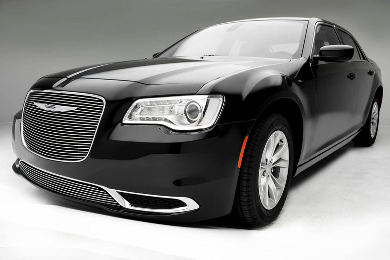 2015-2018 Chrysler 300 T-Rex Grilles Billet Grille, Polished, 1 Pc, Overlay - PN #21436
