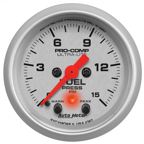 Auto Meter Ultra-Lite 4367 Electric Fuel Pressure Gauge