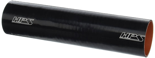 HPS Silicone HTST-250-BLK High Temperature 4-ply Reinforced Tube Coupler Hose, 60 PSI Maximum Pressure, 12" Length, 2-1/2" ID, Black