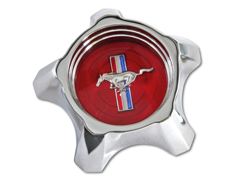 C7ZZ-1130-R Scott Drake 1967 Styled Steel Wheel Hub Cap Red