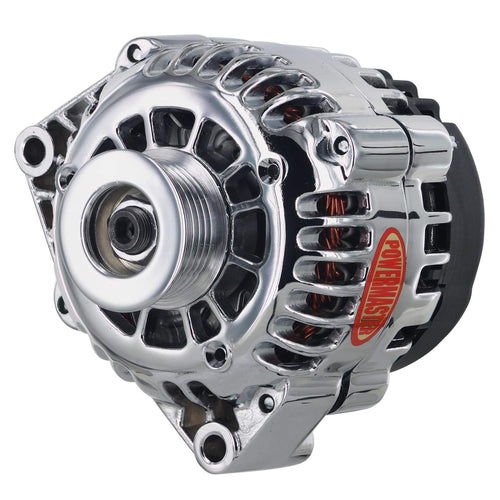 Chrome Powermaster 38283 Alternator (CS130D 165A 6 Groove Pulley 1:00 OE Hookup PLFS No Ear)