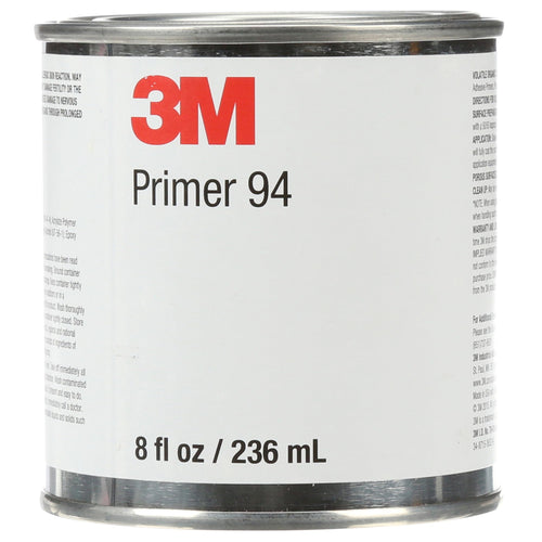 Tape Primer 94, 3M Light Yellow, 1/2 Pint Can, Promotes Adhesion to Polyethylene, Polypropylene, ABS, PET/PBT Blends, Great for Automotive Detailing