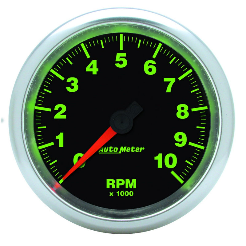 Auto Meter 3-3/8" 10000 RPM GS In-Dash Tachometer