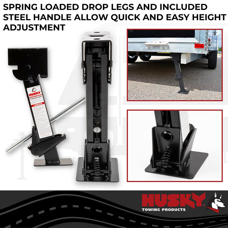 Drop Leg Husky Towing Stabilizer Jacks 2-pack 88150