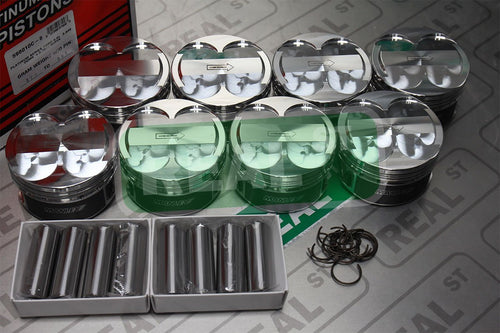 Piston Kit Set Manley 598010C-8 (Ford Coyote 5.0L DOHC 4 Valve 3.640in Bore +3.75cc Dome 11.0 CR), 1 Pack
