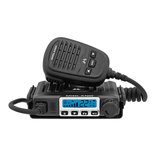 MXT115 – Midland - 15 Watt GMRS MicroMobile Two Way Trails Radio - Off Roading Outdoor RZR Farm - 8 Repeater Channels Extended Range - External Magnetic Mount Antenna - NOAA Weather Alerts