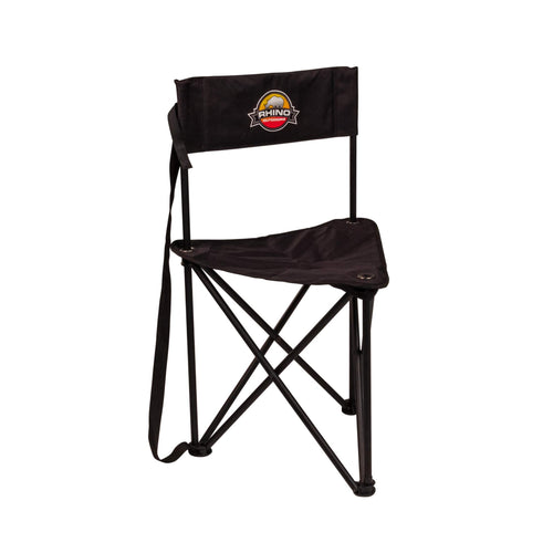 Outdoors Rhino Blinds RC-377 Folding Tripod Hunting Chair, Black