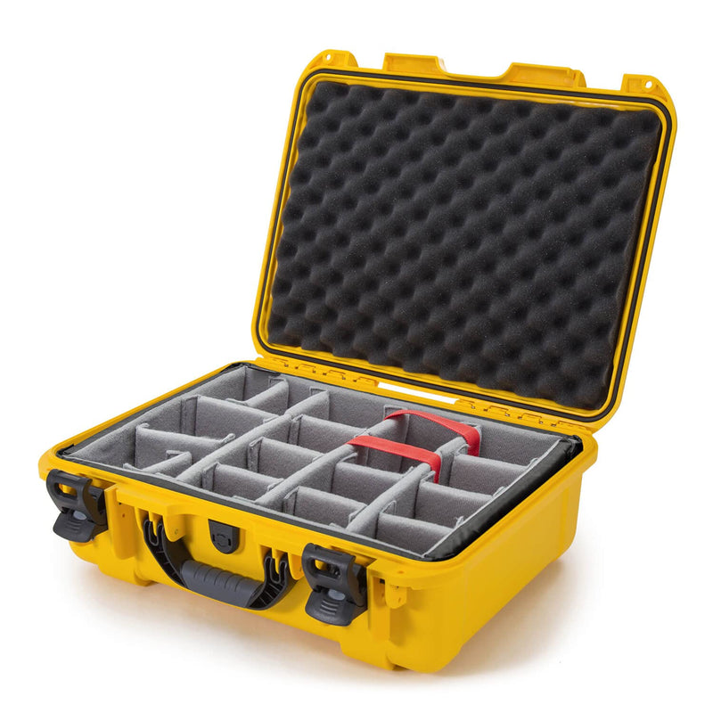 Waterproof Nanuk 930 Hard Case with Padded Dividers - Yellow