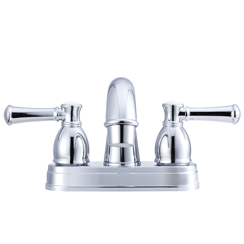 Dura Faucet RV Designer DF-PL620L-CP Two Handle Arc Spout Bathroom Faucet (Chrome)