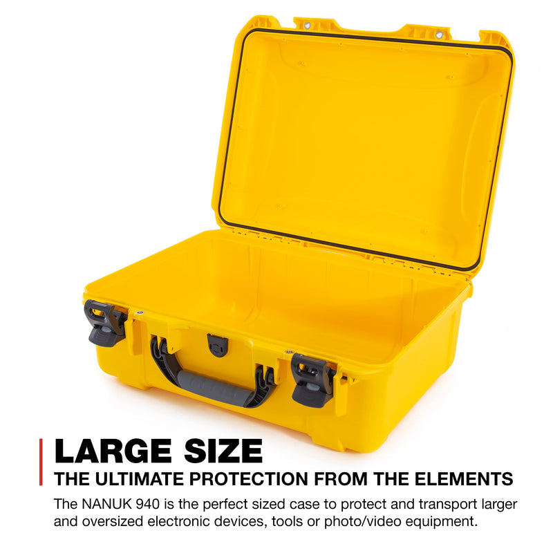 Waterproof Nanuk Hard Case 940 - Yellow