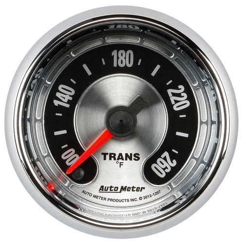Auto Meter American Muscle 1257 2-1/16" Electric Transmission Temperature Gauge (100-260 Degree F, 52.4mm)