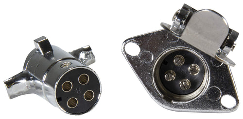 4-Pole Round Connector Kit Hopkins Towing Solutions 48285