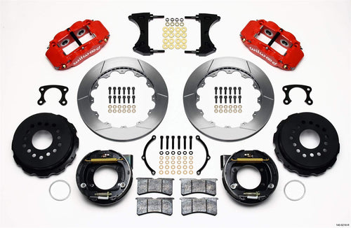Rear P-Brk Kit, FNSL4R, 12.88", Red
