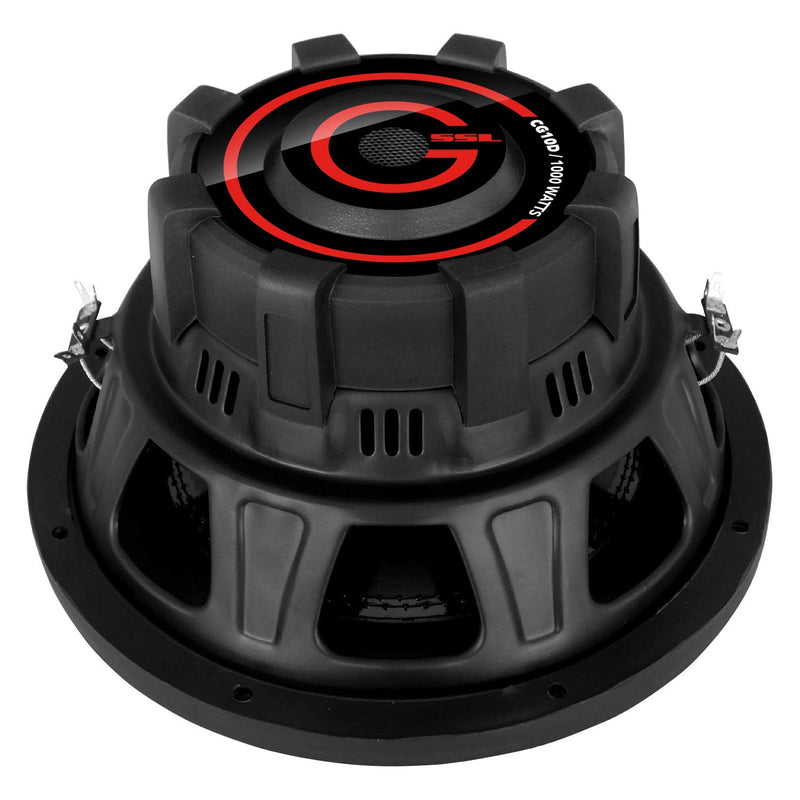 10 Inch Sound Storm Laboratories CG10D Car Subwoofer - 1000 Watts Maximum Power, Dual 4 Ohm Voice Coil, Sold Individually