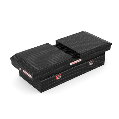 Extra-Wide Weather Guard Aluminum Crossover Gull Wing Truck Tool Box, Fits Full Size Trucks, 15.3 cu ft Storage Capacity (Gloss Black)