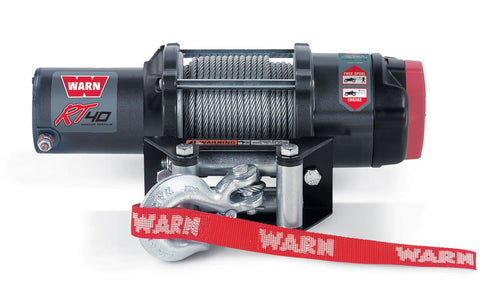 24V WARN RT40 Rugged Terrain Winch - 4000 lb Load Capacity