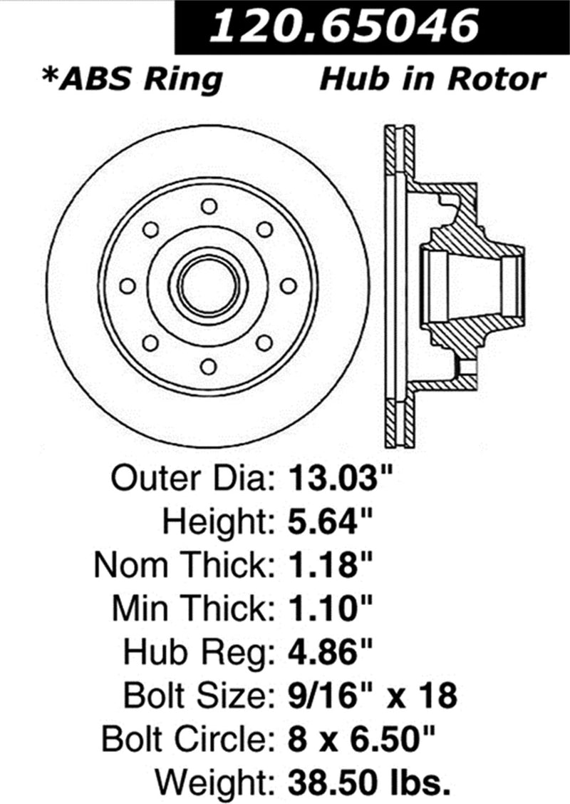 Sport Drilled/Slotted Brake Rotor StopTech 127.65046R (Front Right), 1 Pack