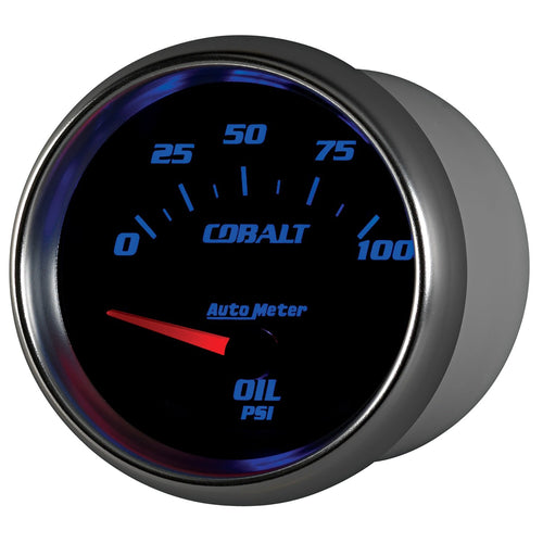 Cobalt Auto Meter 7927 2-5/8" 0-100 PSI Short Sweep Electric Oil Pressure Gauge