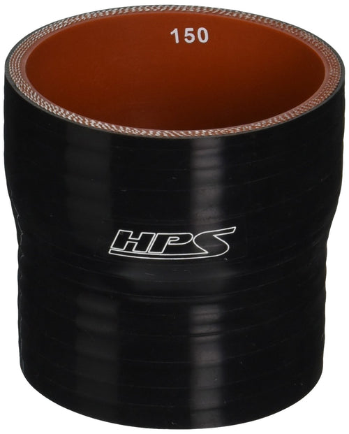 HPS Silicone HTSR-250-275-BLK High Temperature 4-ply Reinforced Reducer Coupler Hose, 50 PSI Maximum Pressure, 3" Length, 2-1/2" > 2-3/4" ID, Black