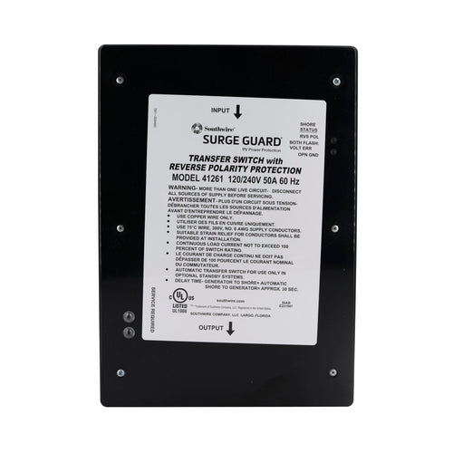 50A Surge Guard Entry Level Reverse Polarity Transfer Switch