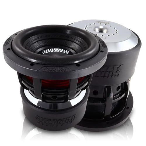 8" Sundown Audio X v.4 Dual 2 Ohm Subwoofer – 1000W RMS, Triple Stacked Magnet, 3" VC, Mega-Roll v.2 Surround, High Excursion 19mm Xmax, Deep Bass Optimized for Small Ported Boxes